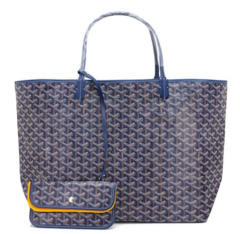 goyard navy blue tote|goyard 233 bag price.